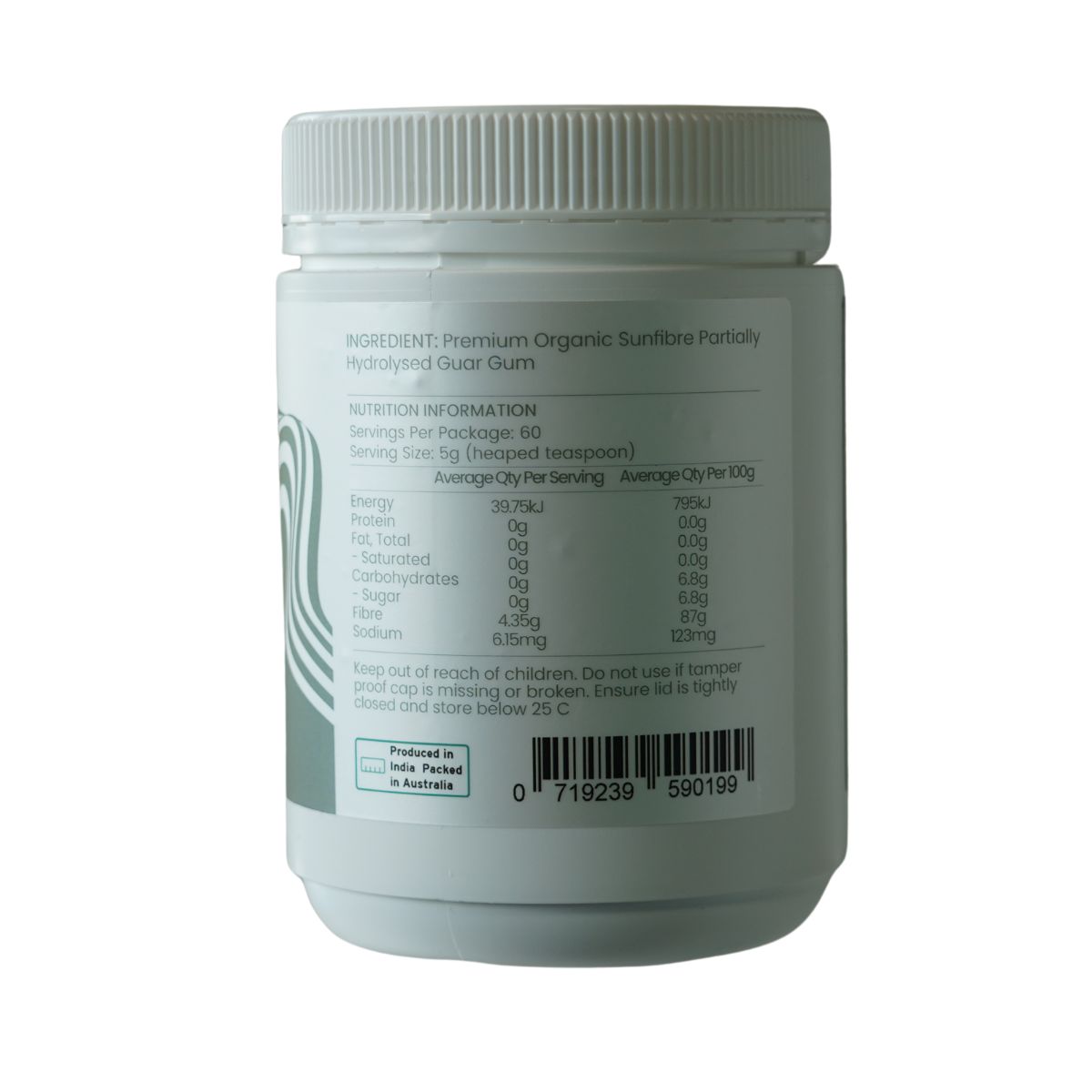 Grasses of Life Organic PHGG 300g Back