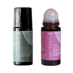 Grasses of Life Castor Oil Castor Oil and Rose Quartz Roll Ons