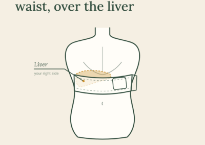 Castor Oil Liver Wrap on The Body