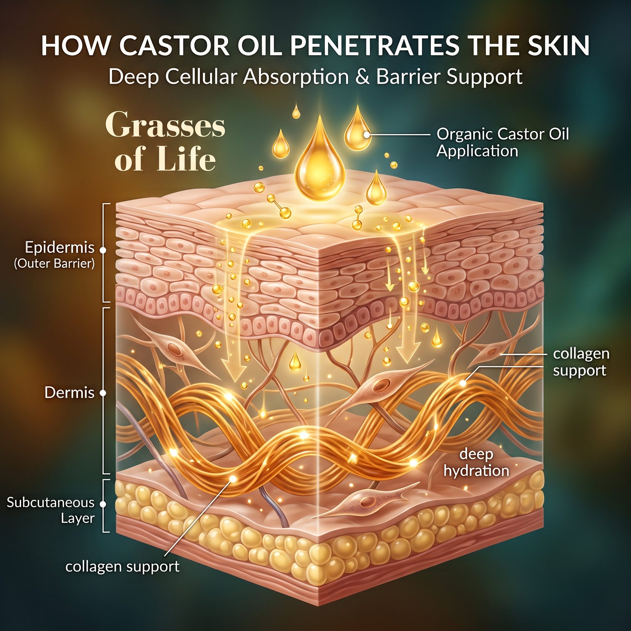 The Dermatological Mechanisms of Organic Castor Oil Collagen Synthesis Matrix Modulation and Skin Barrier Repair