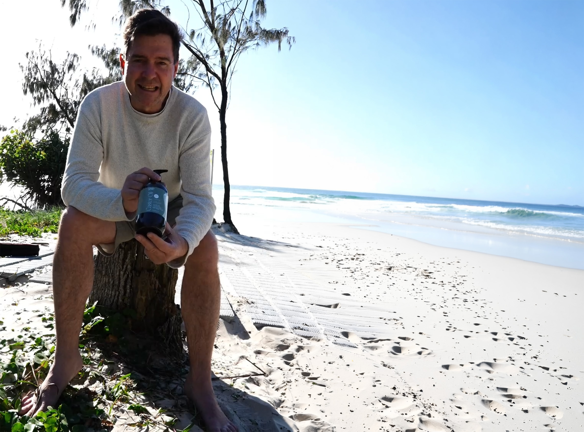 Scott Collins Naturopath with Organic Castor Oil